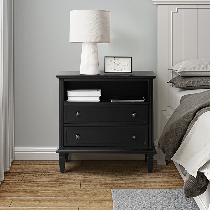 MIRVA™  Drawer Solid Wood Nightstand Chest