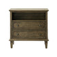 MIRVA™  Drawer Solid Wood Nightstand Chest