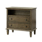 MIRVA™  Drawer Solid Wood Nightstand Chest