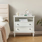 MIRVA™  Drawer Solid Wood Nightstand Chest