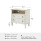 MIRVA™  Drawer Solid Wood Nightstand Chest